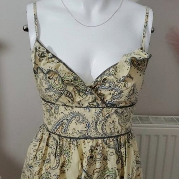 Vintage Fire Los Angeles Cotton Flutter fit and flare Dress- Size S - Picture 10 of 10